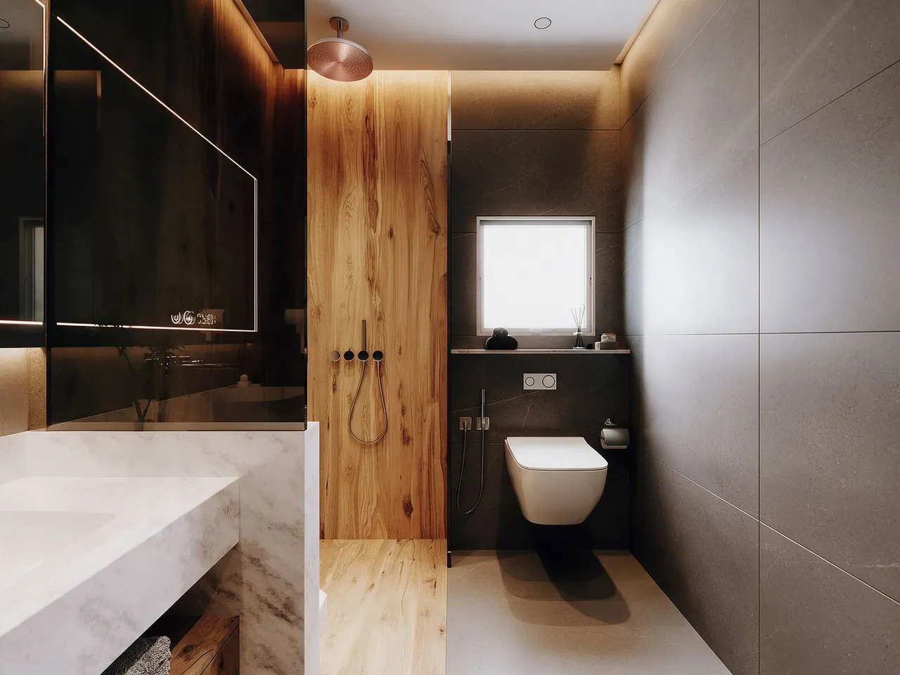 Oak Residence — Shower & WC