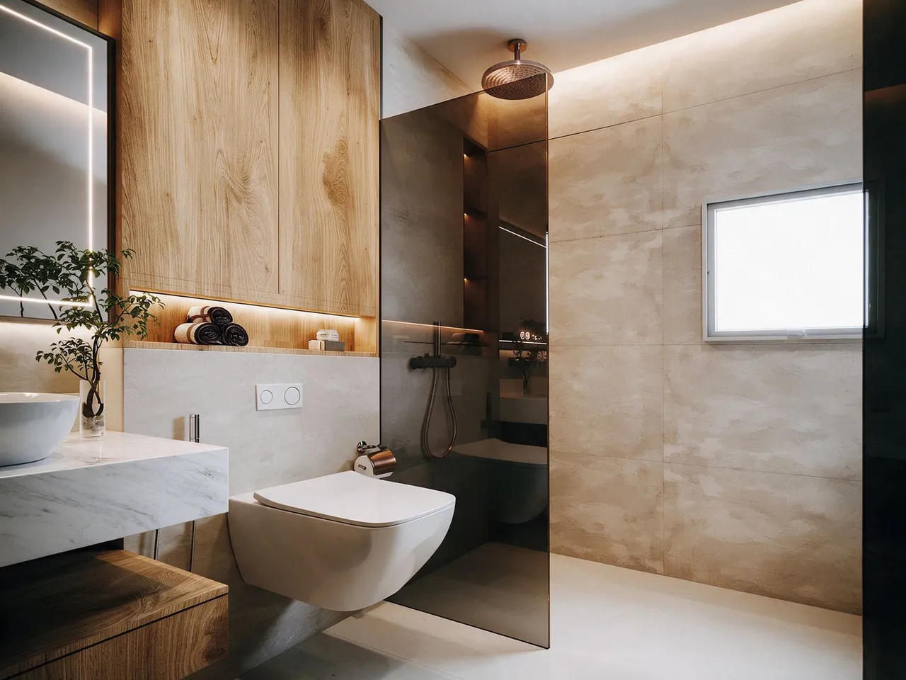 Oak Residence — Shower & WC