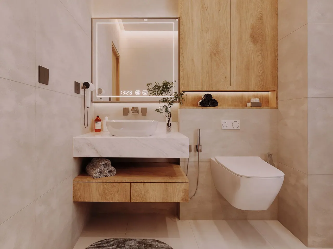 Oak Residence — Vanity & WC