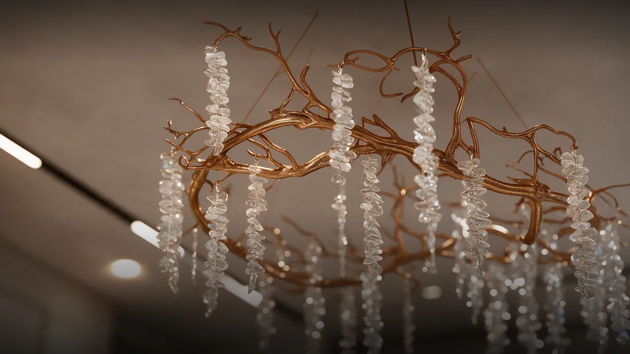 03.4 — Crystal branch chandelier