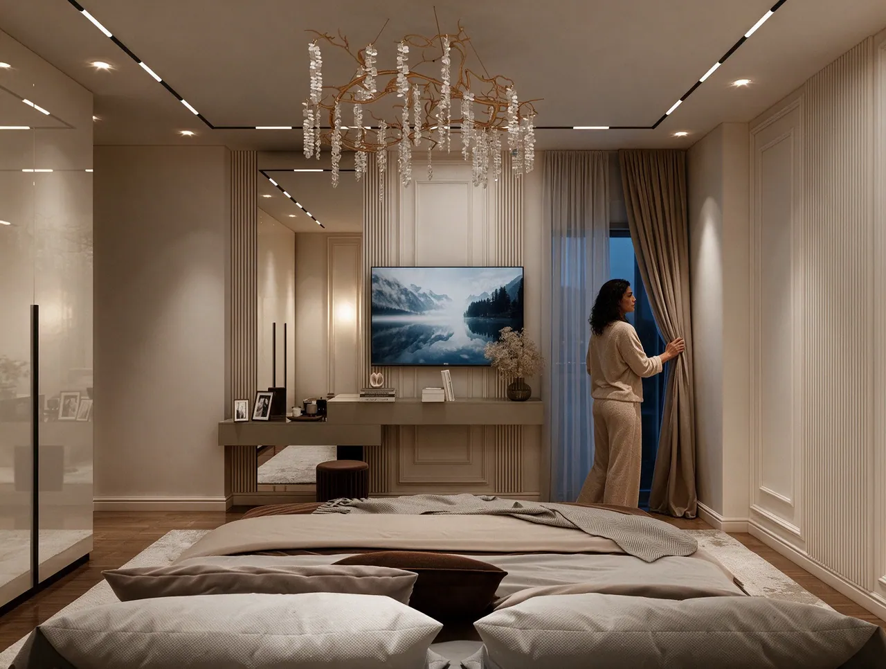 Master Suite — Vanity wall